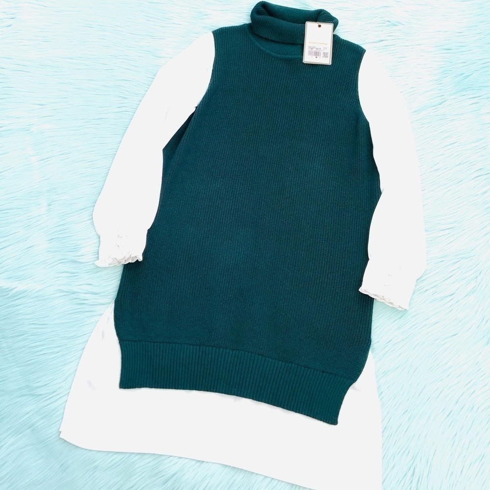 BREAD N BUTTER KNIT TURTLENECK SHIRT DRESS - Picture 2 of 7
